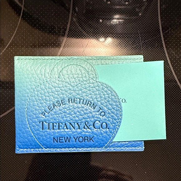 Tiffany & Co. Blue Leather Card Holder